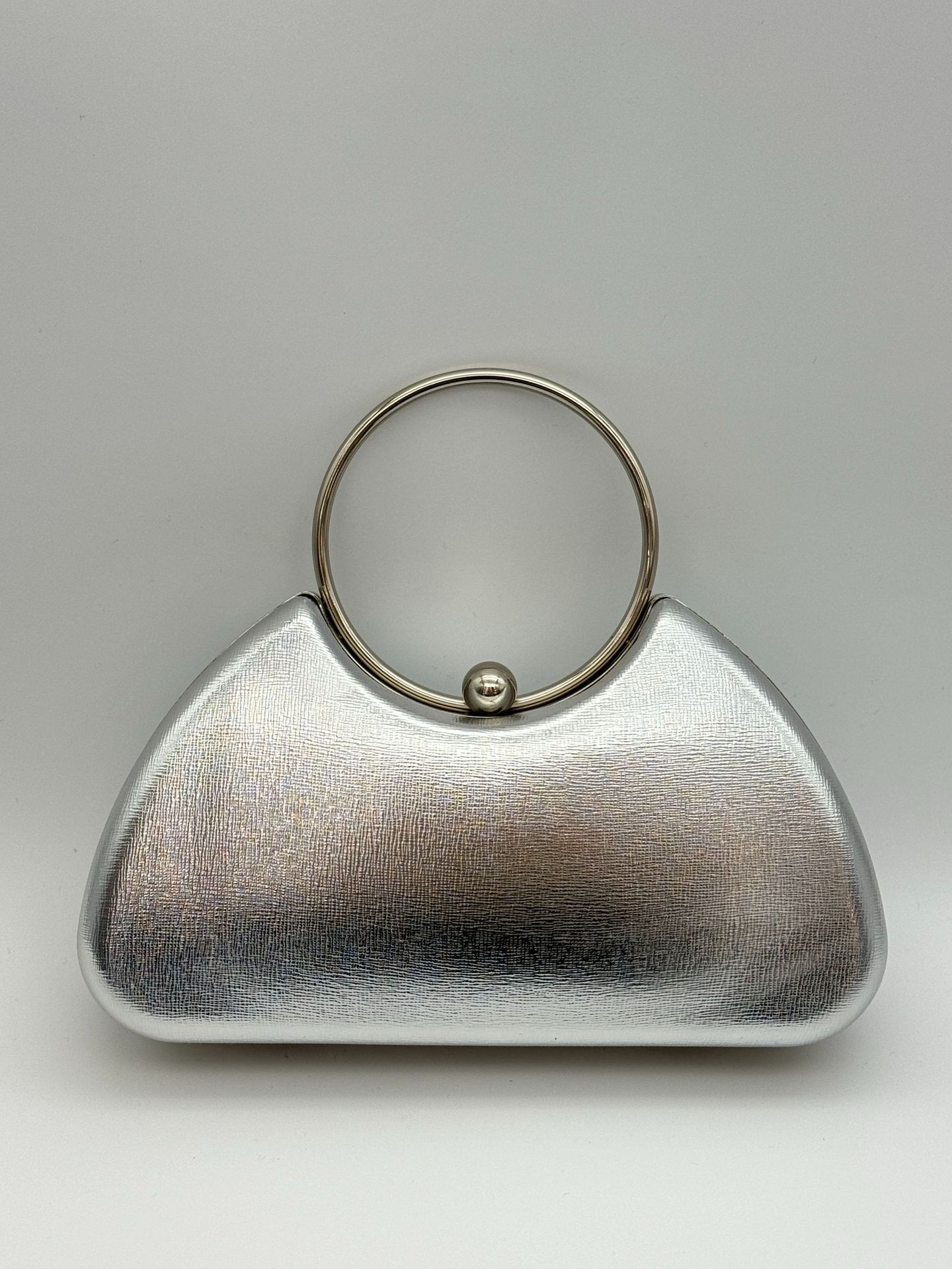 Damen-Abendclutch und Handtasche, minimalistische Handtasche mit Metallrahmen, modische Partytasche