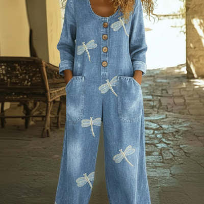 Bequemer ärmelloser, lässiger, einteiliger Jumpsuit mit weitem Bein