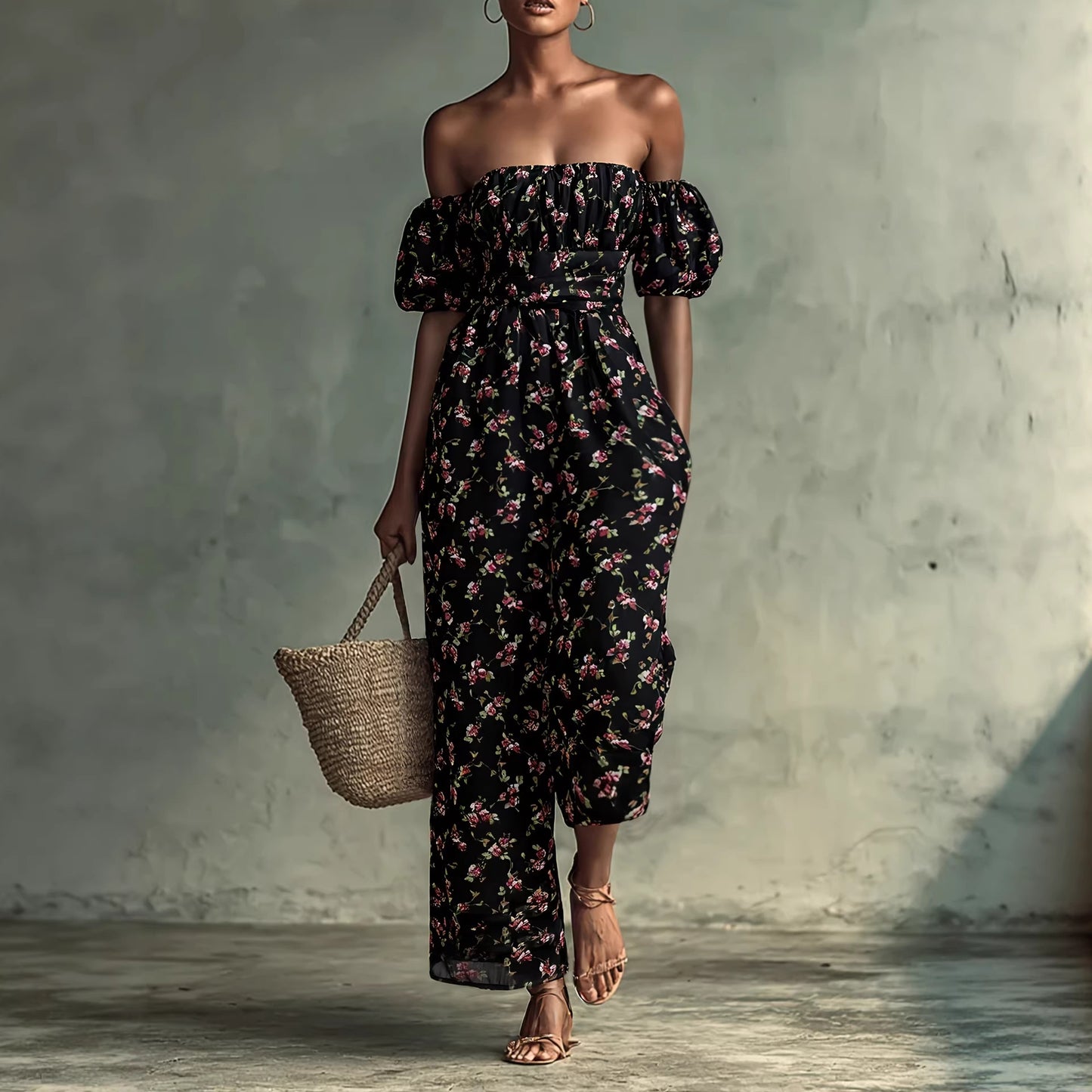 Damen modischer lässiger bedruckter Overall