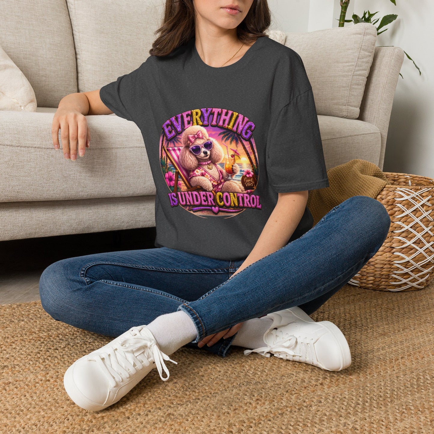 Everything Is Under Control T-Shirt — Retro Poodle Vacation Graphic Tee