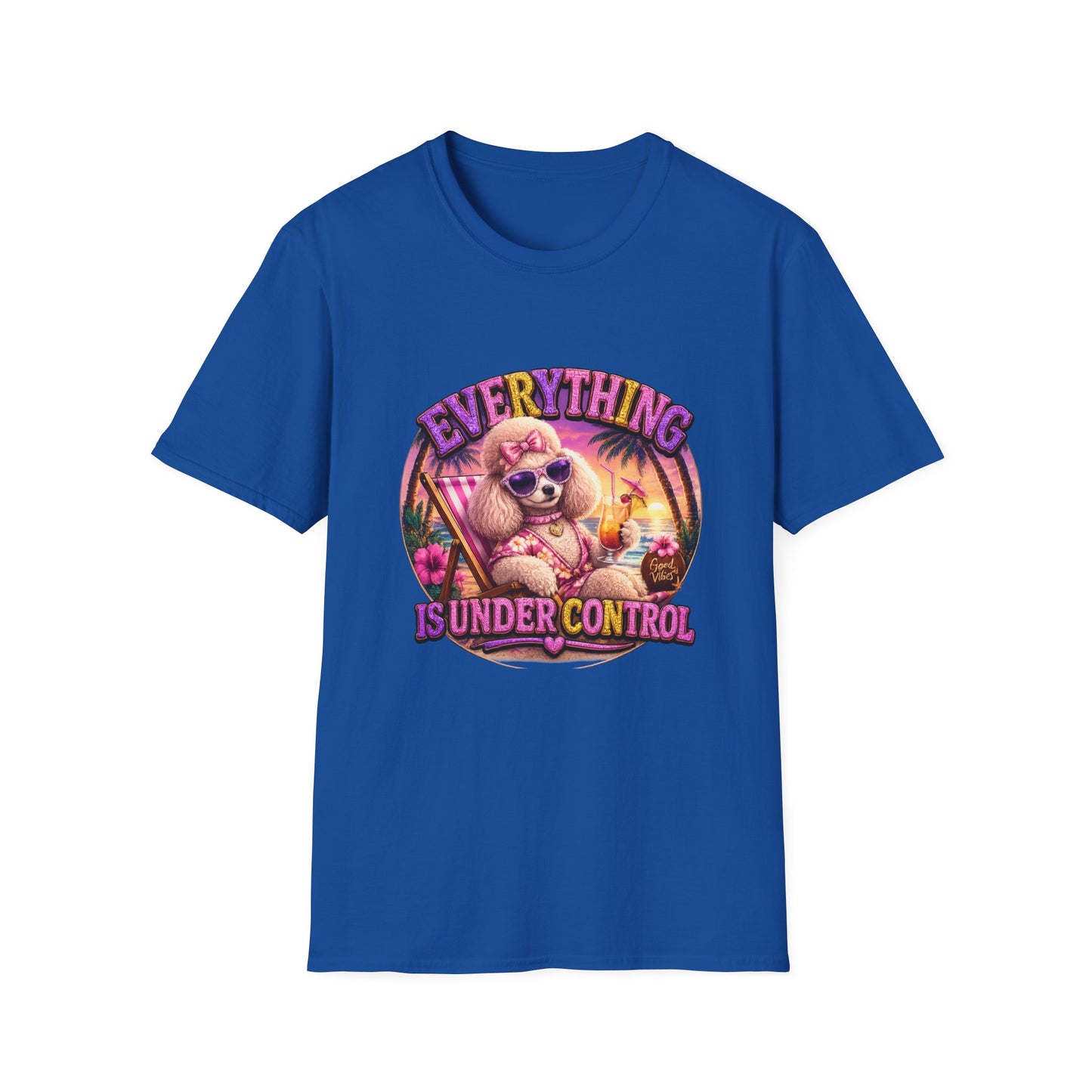Everything Is Under Control T-Shirt — Retro Poodle Vacation Graphic Tee