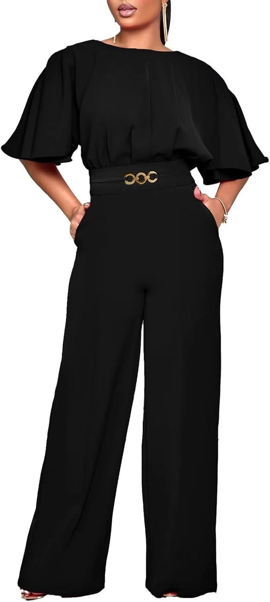 Elegant Wide Leg Jumpsuit