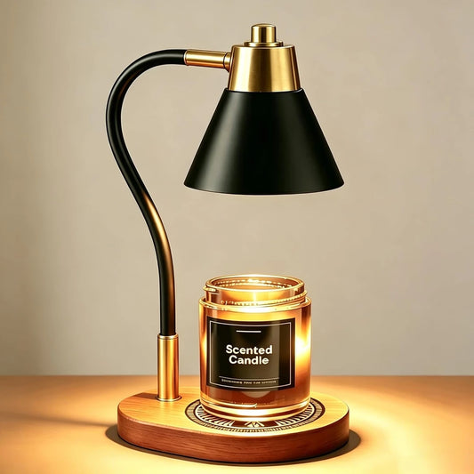 Black Metal Candle Warmer Lamp