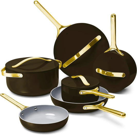 Black Ceramic Cookware Set