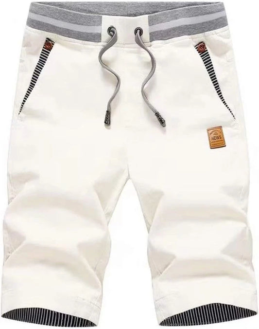 Tansozer Cotton Linen Beach Shorts
