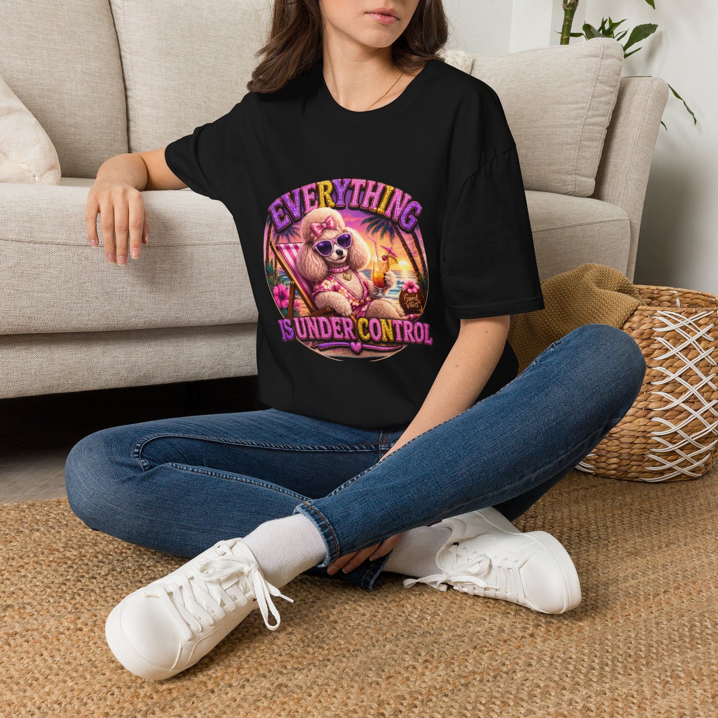 Everything Is Under Control T-Shirt — Retro Poodle Vacation Graphic Tee
