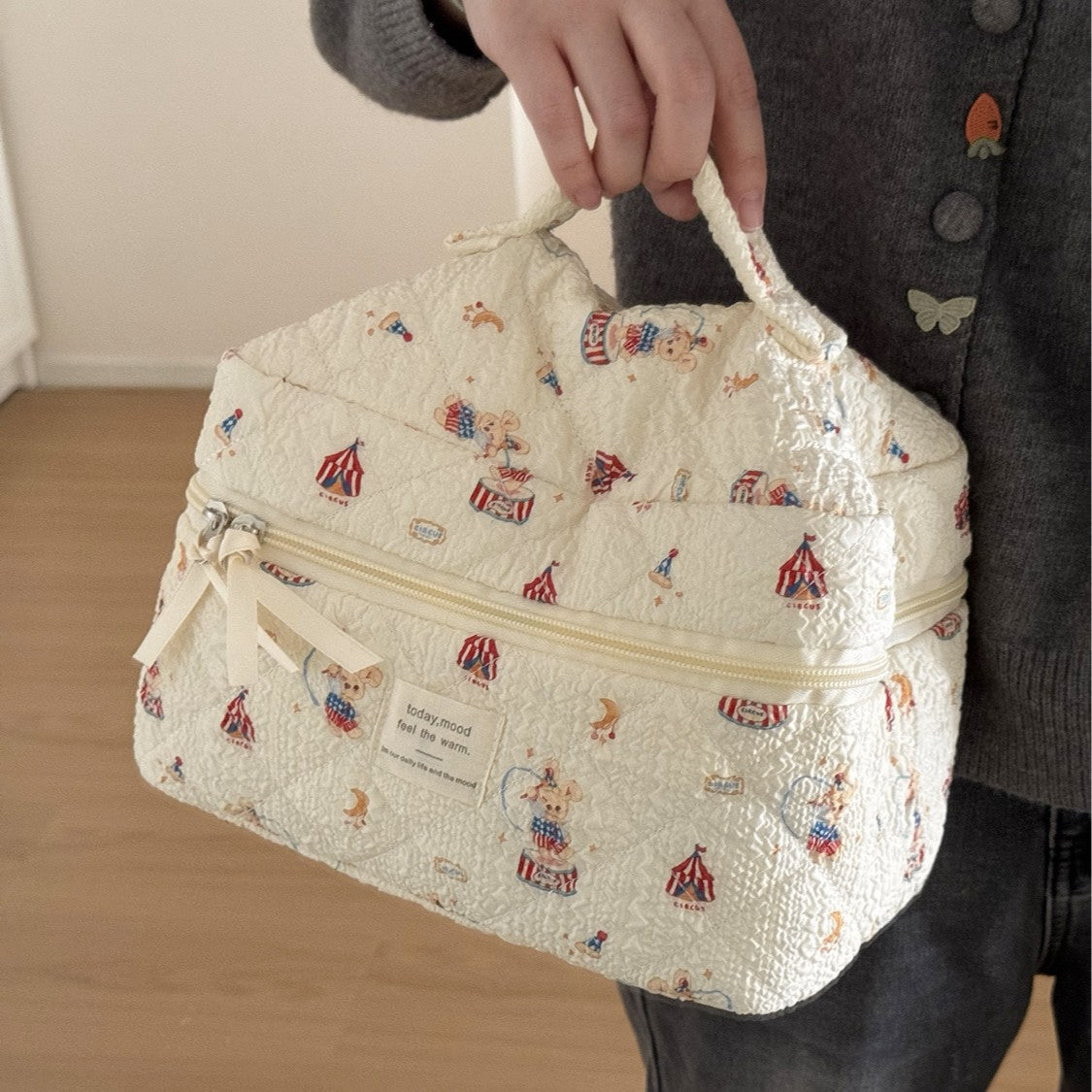 Rabbit Paradise Kosmetiktasche, tragbare Kulturtasche mit großem Fassungsvermögen