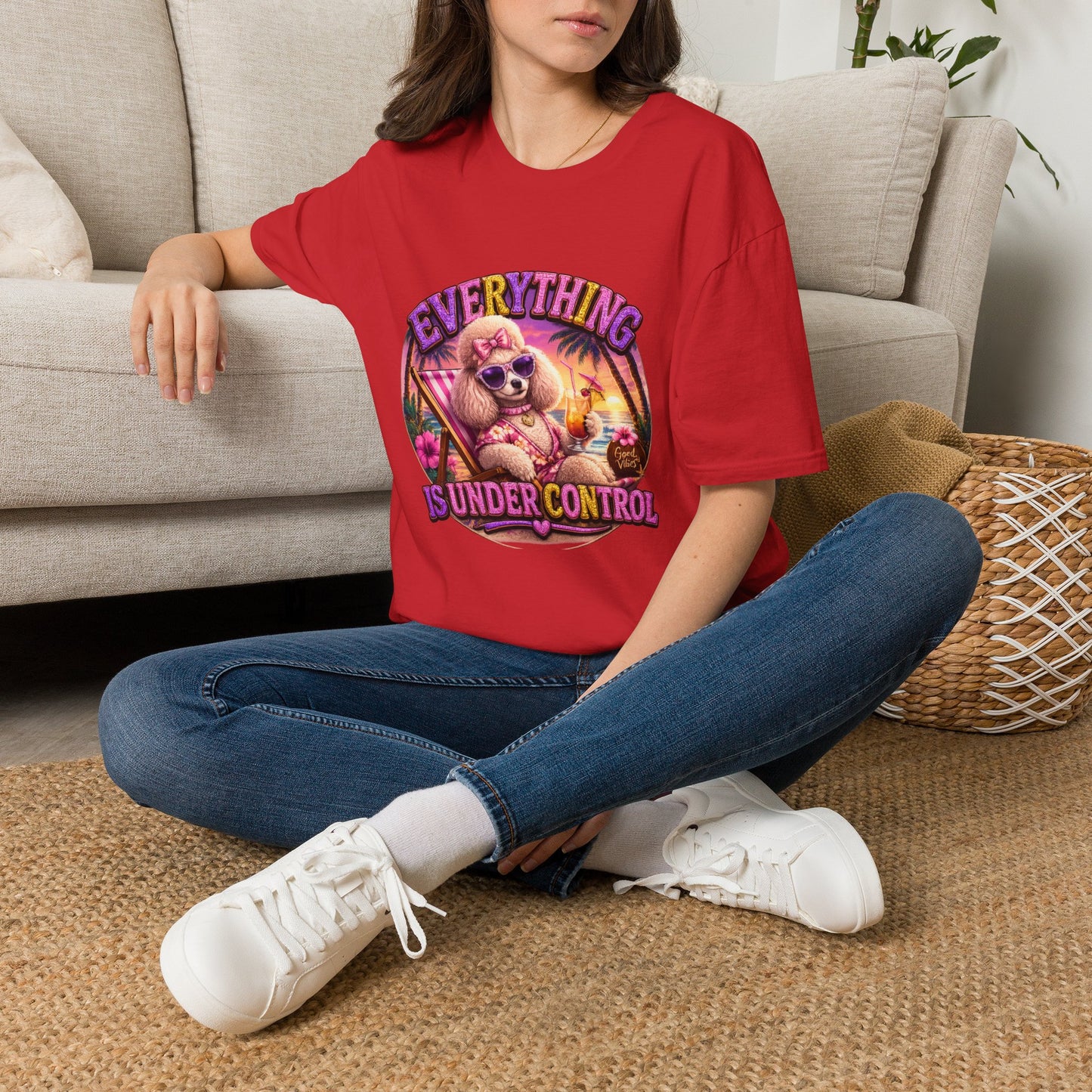 Everything Is Under Control T-Shirt — Retro Poodle Vacation Graphic Tee