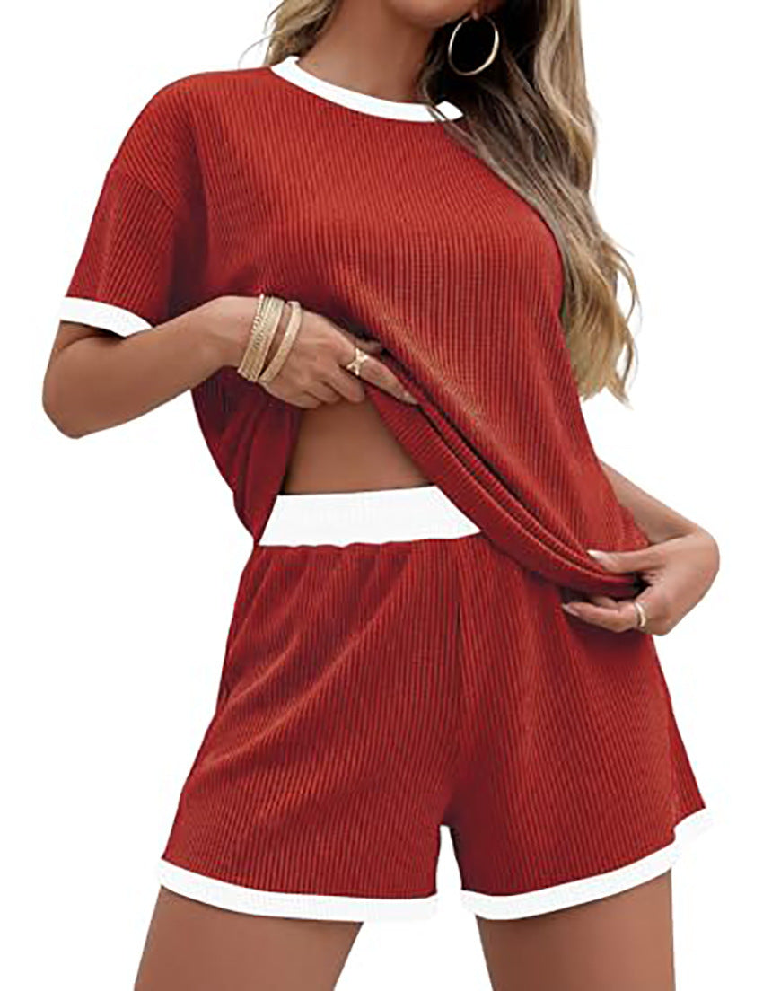 Women's Summer New Striped Casual Set