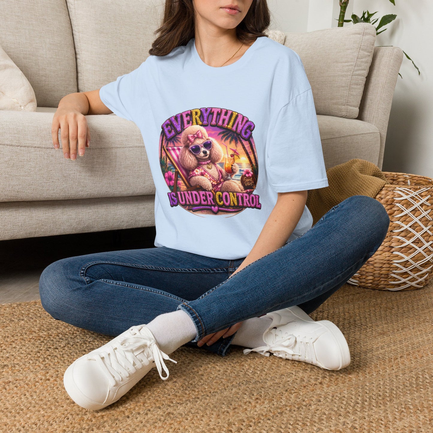 Everything Is Under Control T-Shirt — Retro Poodle Vacation Graphic Tee