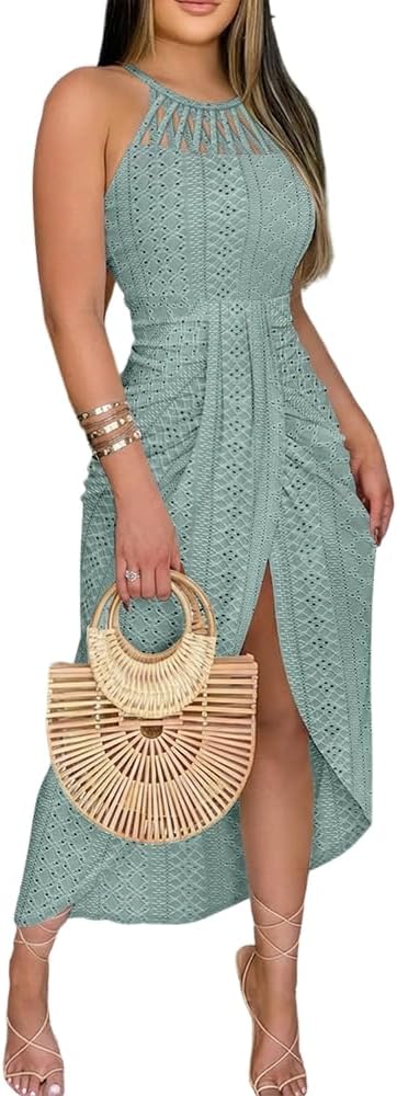 Chic Summer Halter Dress