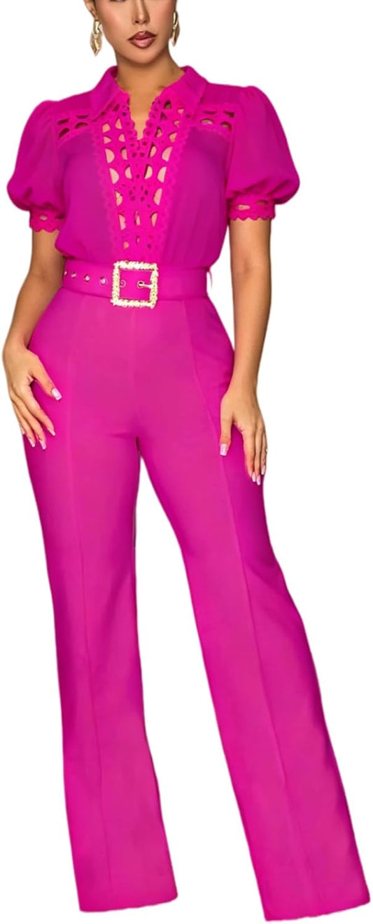Stylish Belted Jumpsuit
