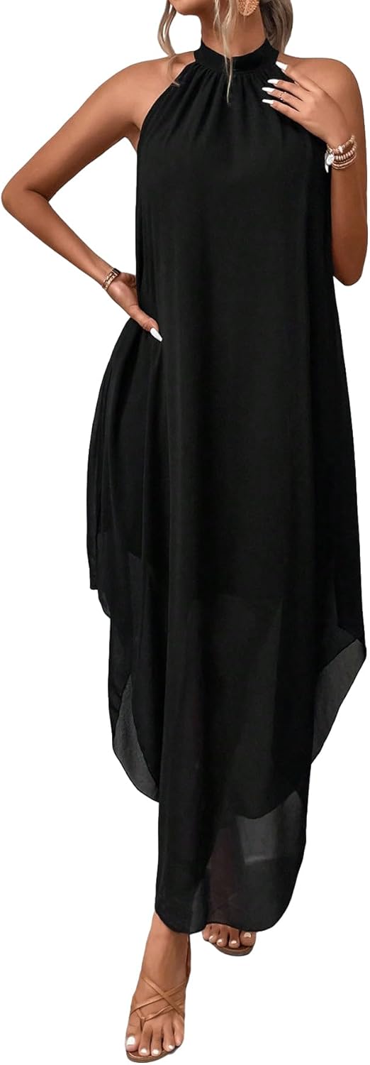 Elegant Flowing Chiffon Dress