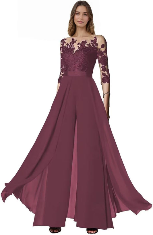 Elegant Lace Jumpsuit for Weddings