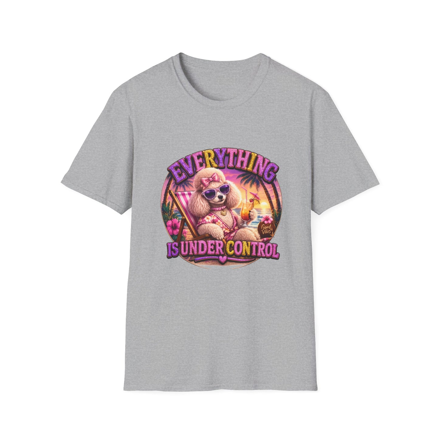 Everything Is Under Control T-Shirt — Retro Poodle Vacation Graphic Tee