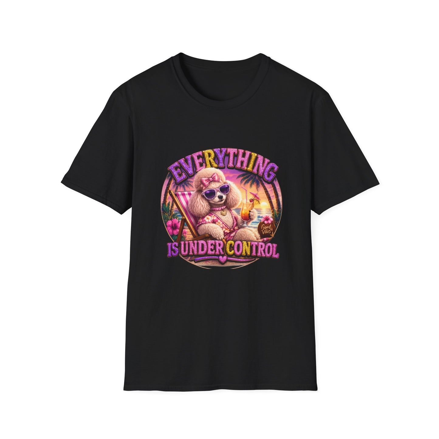 Everything Is Under Control T-Shirt — Retro Poodle Vacation Graphic Tee