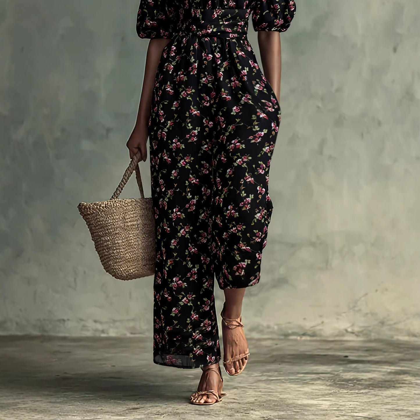 Damen modischer lässiger bedruckter Overall