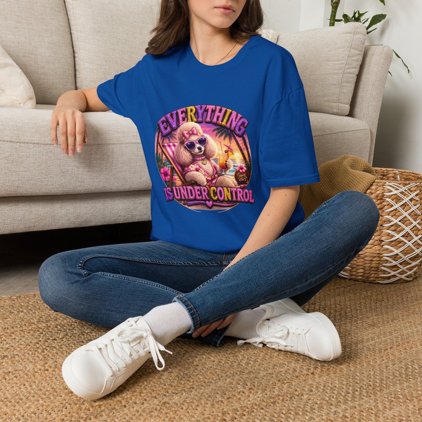 Everything Is Under Control T-Shirt — Retro Poodle Vacation Graphic Tee