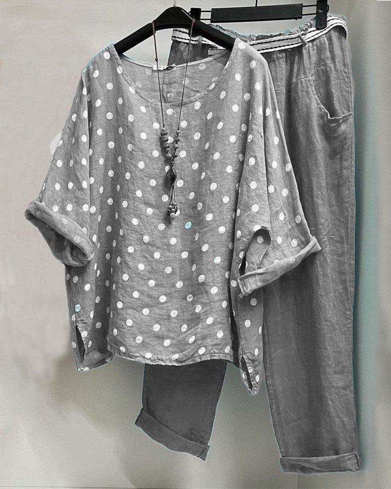 Damen Oberteil Hose Mode Freizeit Set Zweiteiler Großhandel