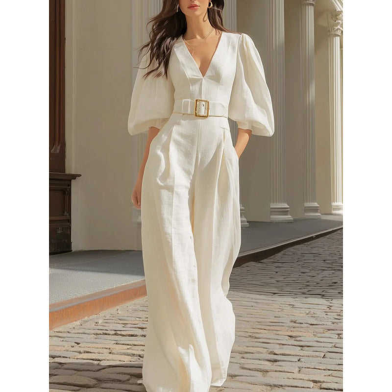 Damen Stilvoller Eleganter Lässiger Locker sitzender Overall