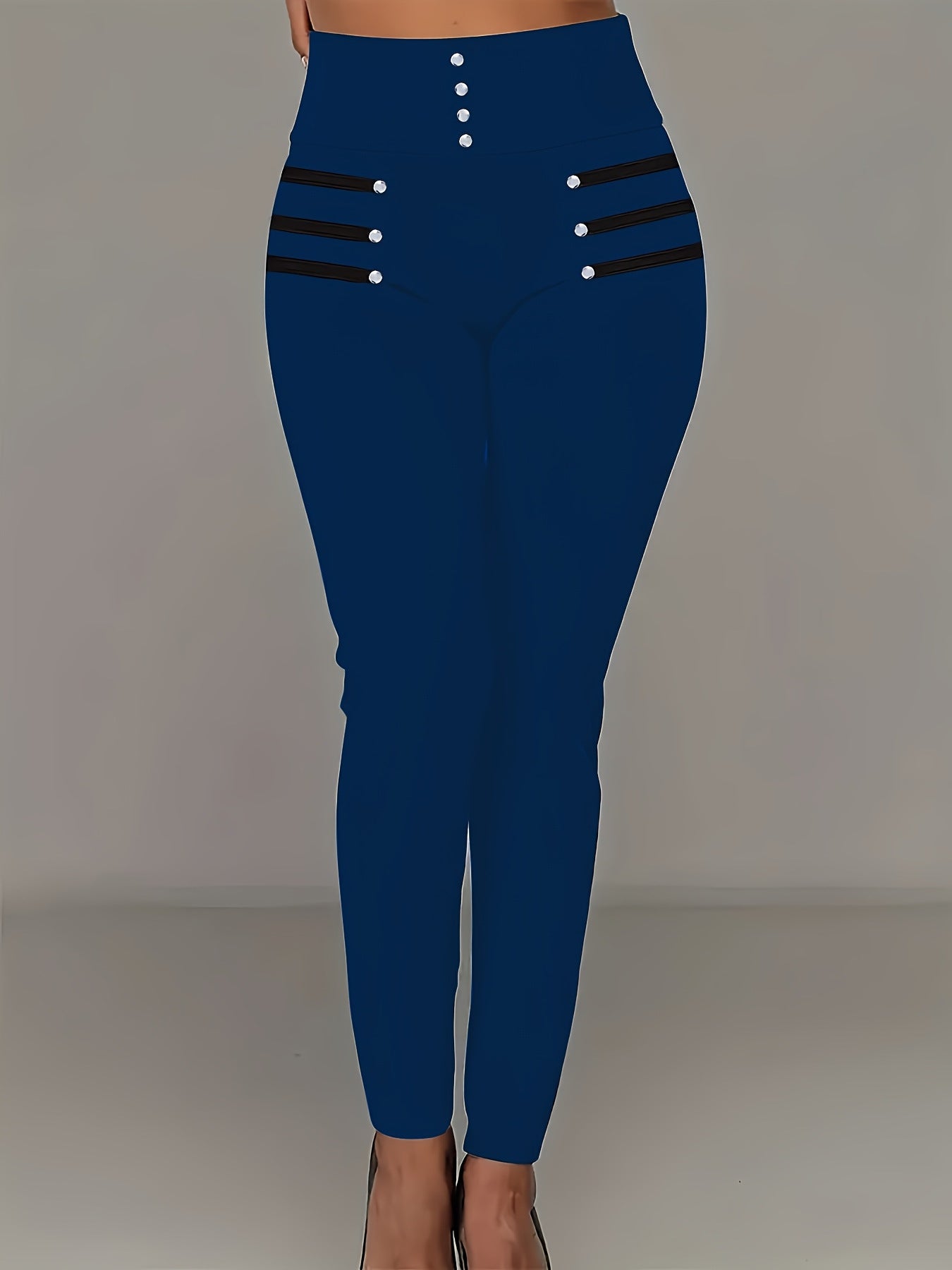 High-Waist-Slim-Fit-Hose Damen im europäischen und amerikanischen Stil