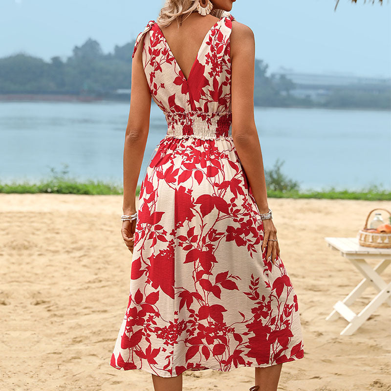New European And American Summer Women's  Bohemian Holiday Dress