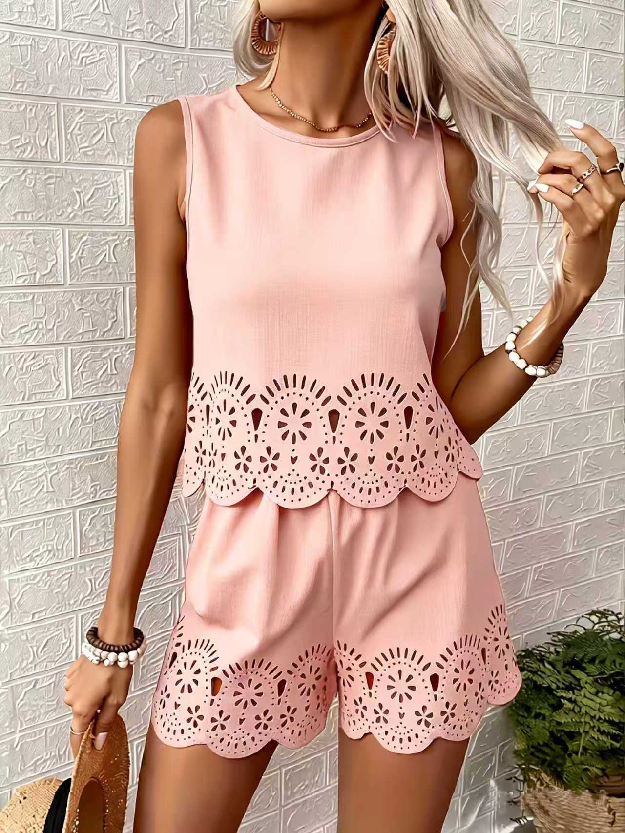 Europäisches und amerikanisches elegantes Aushöhlungs-Set für Damen