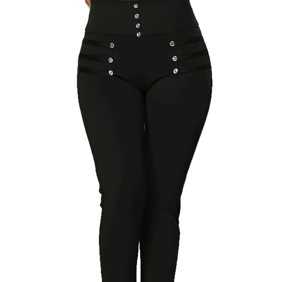 High-Waist-Slim-Fit-Hose Damen im europäischen und amerikanischen Stil
