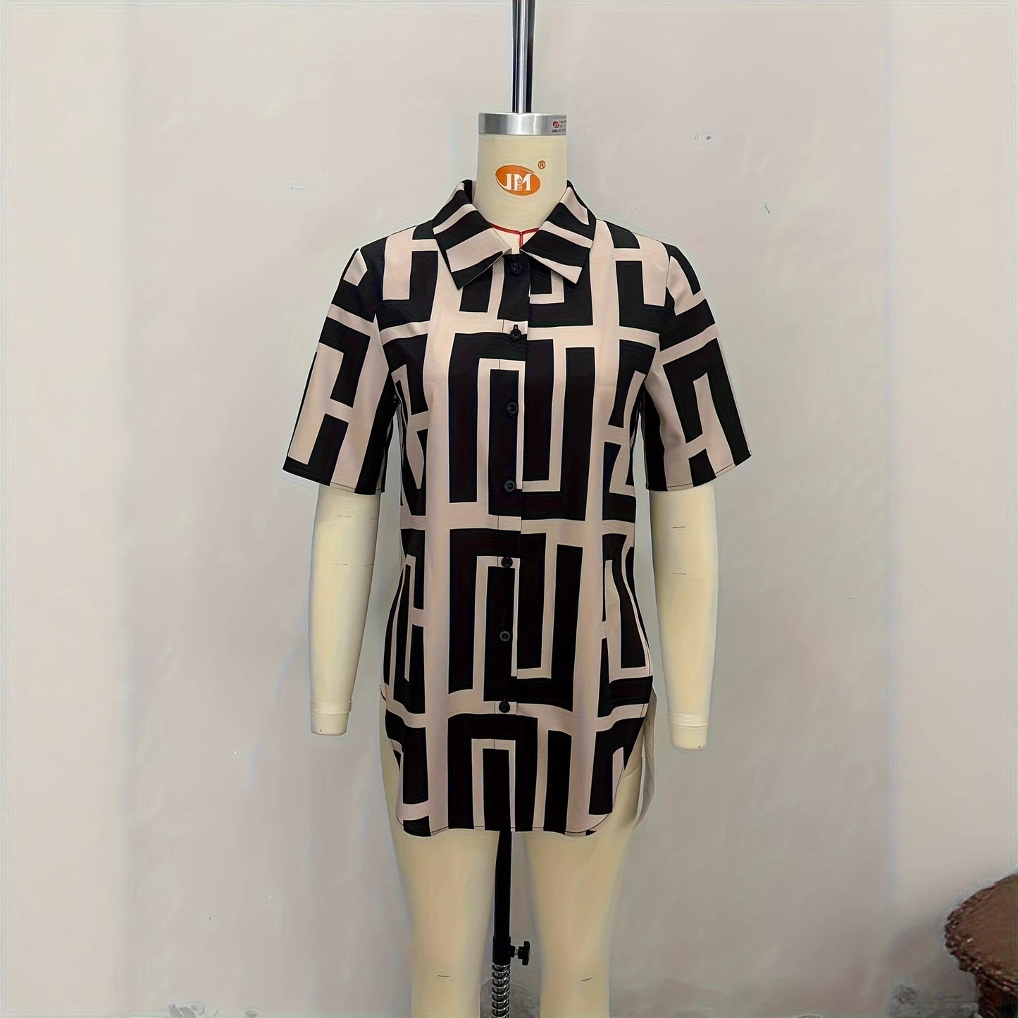 Printed Loose-fit Shirt Women's Top