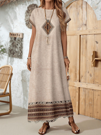 Women's Fashionable Casual Dress With Digital Print