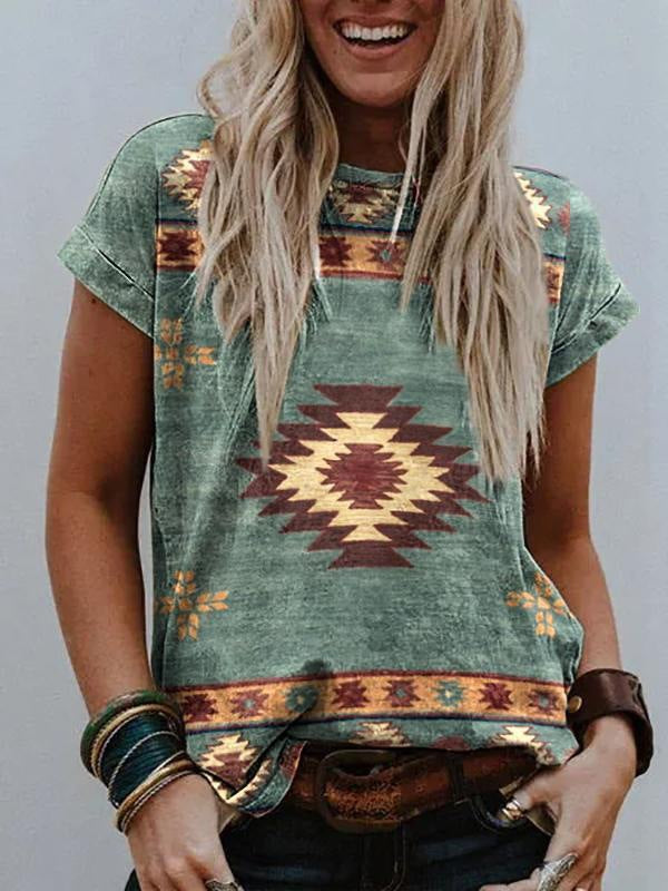 T-shirt ample et décontracté imprimé tendance pour femme