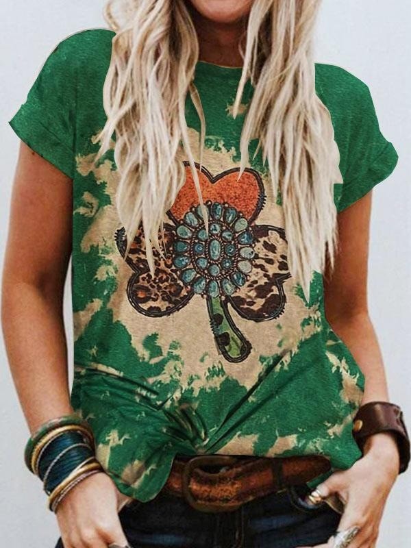 T-shirt ample et décontracté imprimé tendance pour femme