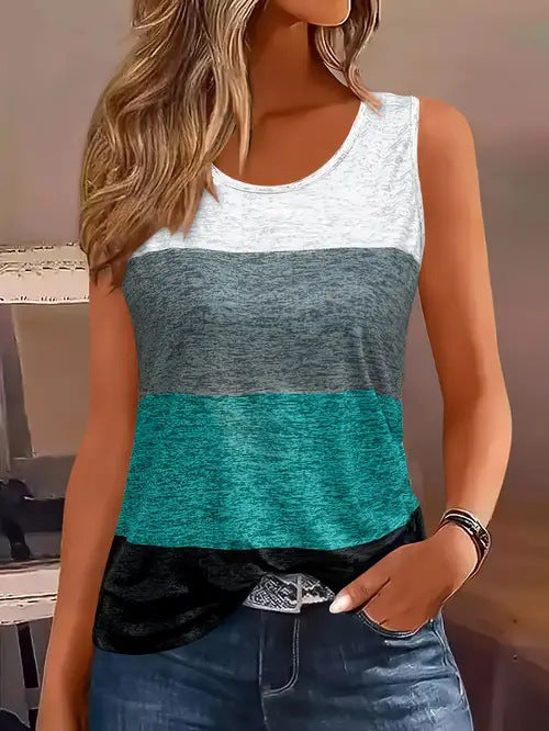 Women's Loose-Fit Digital-Print Tank Top