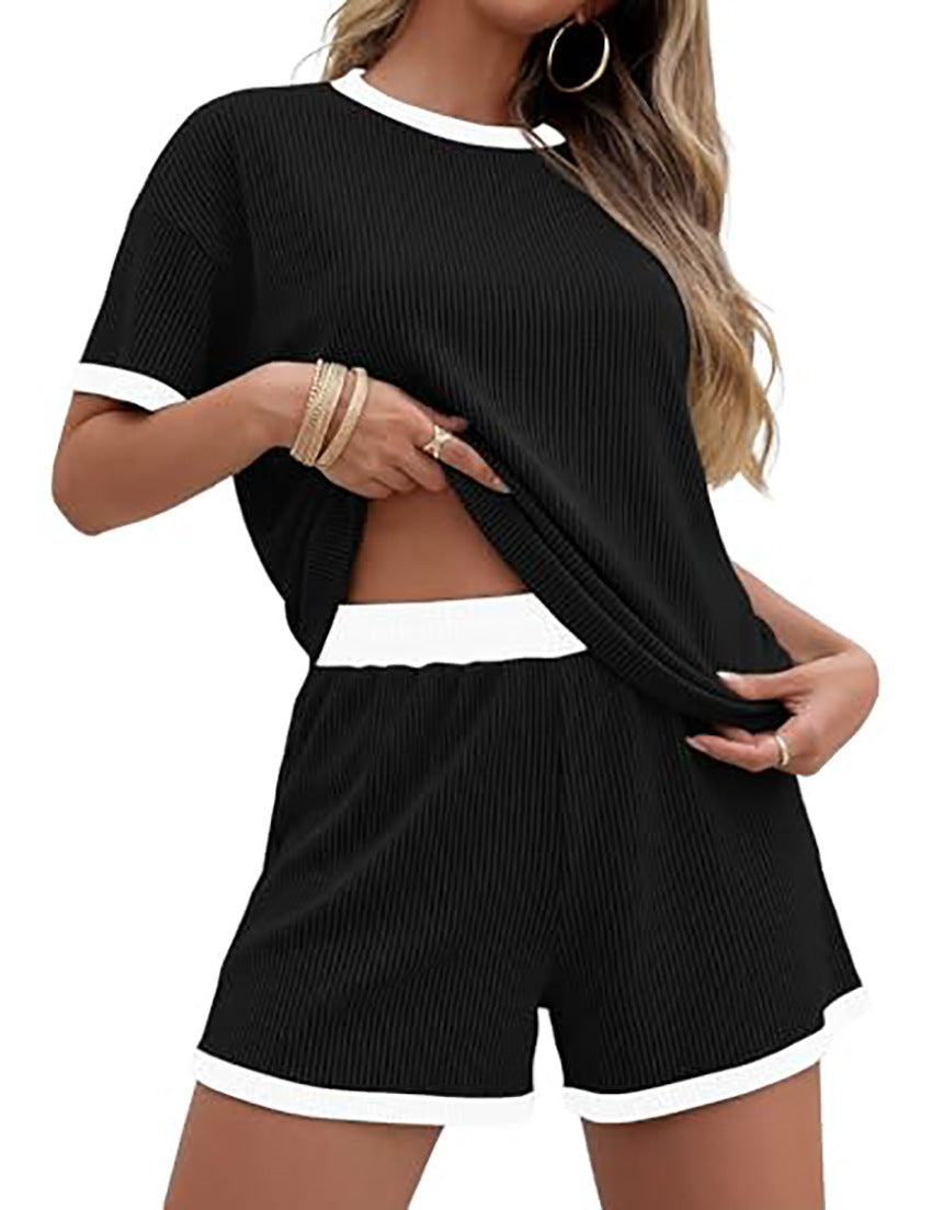 Women's Summer New Striped Casual Set