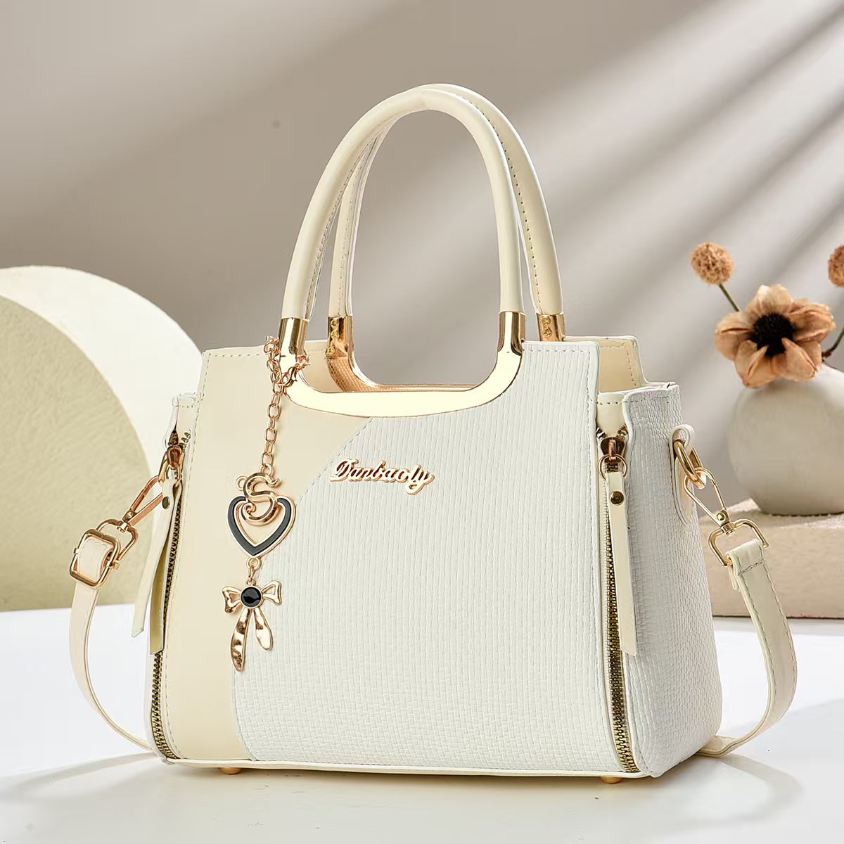 Umhängetasche, klein, quadratisch, schick, Handtasche, Schultertasche