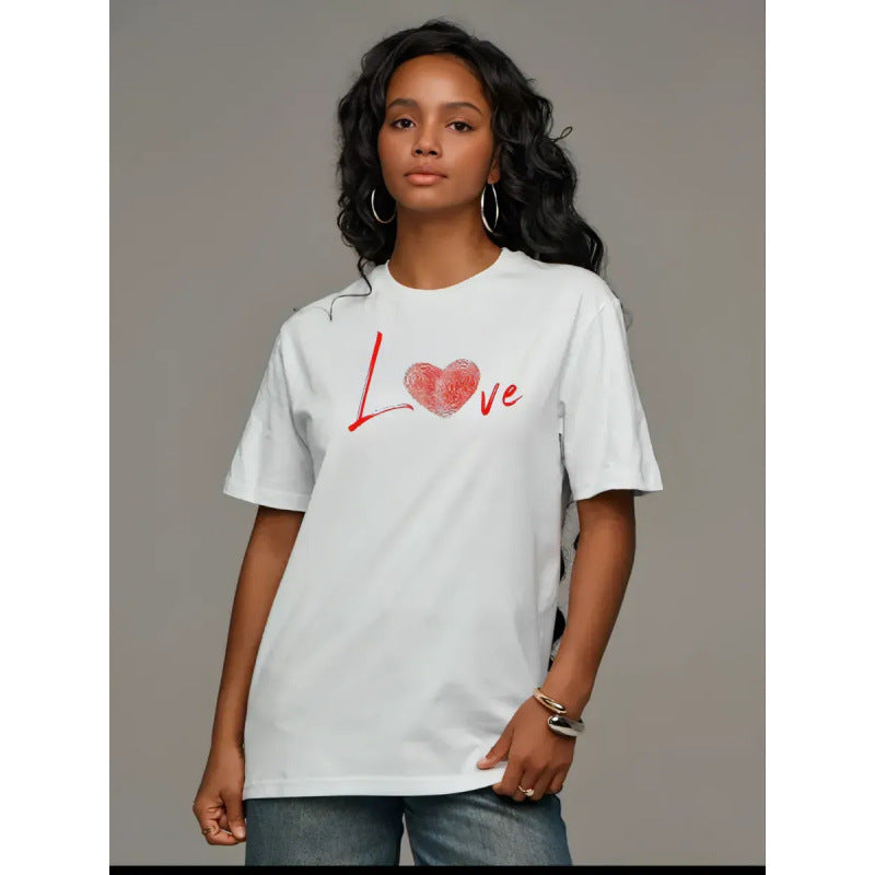 Simple Cotton Short-sleeve T-shirt Top