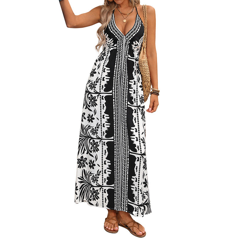 Resort-style Slip Dress European And American Style