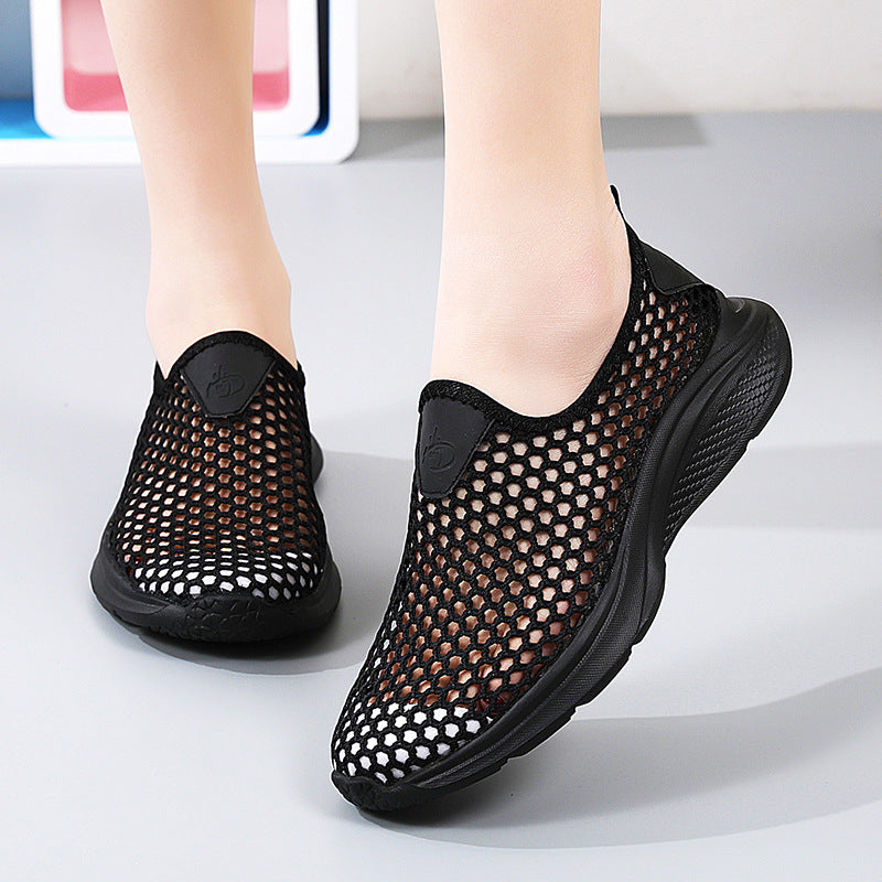 Summer Breathable Mesh Senior Walking Shoes